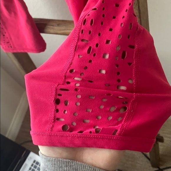 Hot pink workout leggings - 90 Degree by Reflex size M - Picture 3 of 5